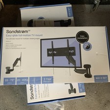 Sandstorm TV Bracket for 43-75 Inch TVs Wall Mount Tilt and Swivel TV Bracket UK