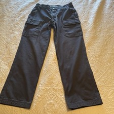 Duluth Trading Co Flex Fire Hose Cargo Pants Men  s 36x32 Gray Utility Workwear