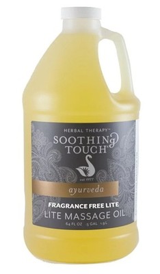 Soothing Touch Frag Free Lite Massage Oil 1/2 Gallon | Lightweight & Unscented..