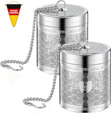 Edelstahl Teesieb 110ml für losen Tee mit Ve...