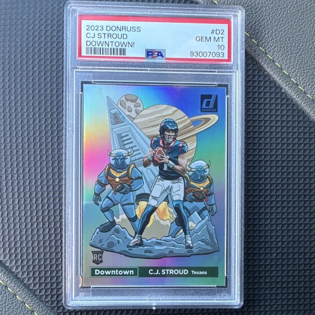 Panini Donruss 2023 C.J. Stroud Houston Texans Downtown! D-2 RC PSA 10