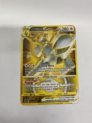 ebay metal pokemon cards Arceus V Gold Metal Pokémon Card-Collectible Gift Display！Christmas COOL