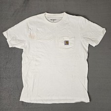 Carhartt Work In Progress Shirt Mens XS White Pocket Tee Cotton Classic WIP