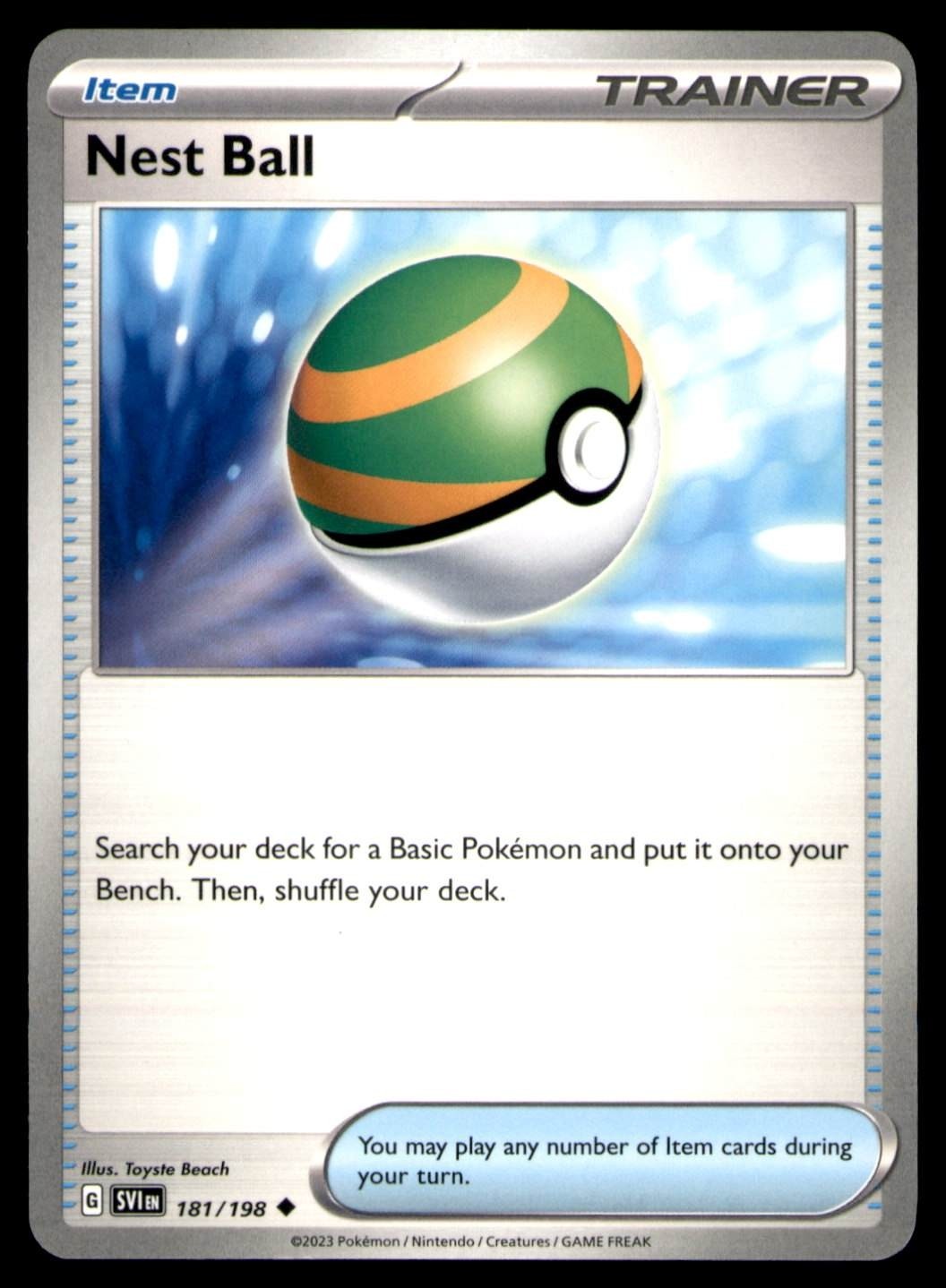 Nest Ball Uncommon SV01: Scarlet & Violet Base Set 181/198 LP