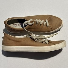 Sperry Top Sider Sailor LTT Leather Womens 7.5 Peanut Tan Brown Shoes STS85189