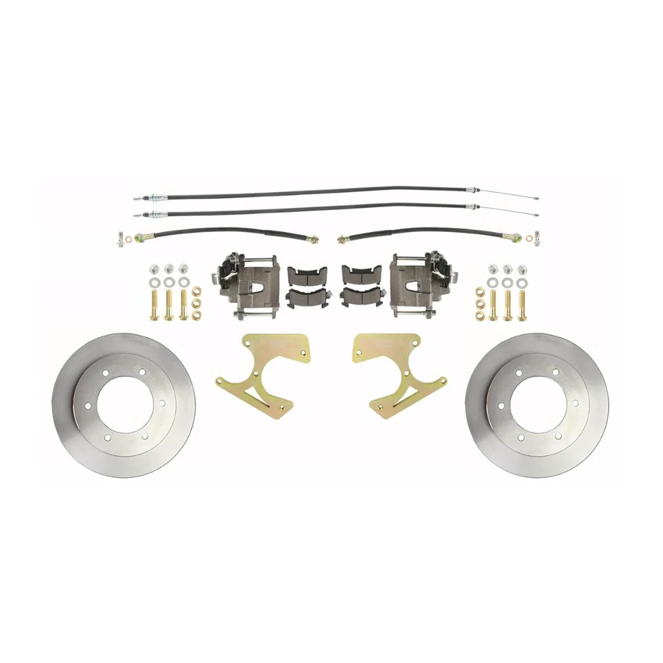 Fits 1963-1987 Chevy C10 Truck Rear 6 Lug Standard Disc Brake Kit DBK1012TRK Foto 2 de 4