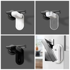 Child Baby Safety Door Lever Lock Anti-Open Handle Proof Lock Hidden Button 1PC