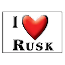 Rusk, Cherokee County, Texas - Fridge Magnet I Love Souvenir Usa Gift Idea
