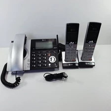 AT&T CL84207 BS 2‑Handset Cordless + Home Phone System – Tested, Complete