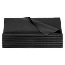 6pcs 12"x12" Guitar Cloths, Black Microfiber Guitar Cleaning Cloth