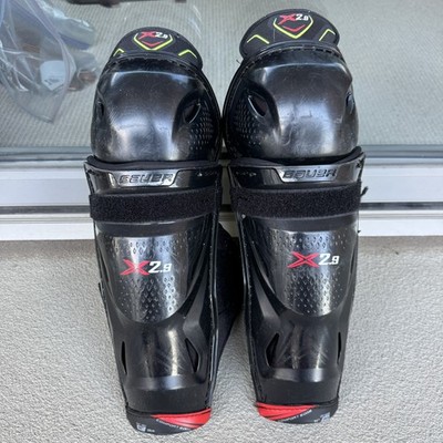 Bauer S20 Vapor X2.9Ice Hockey Shin Guards Jr. 11 Inch Black Youth Shin Guards