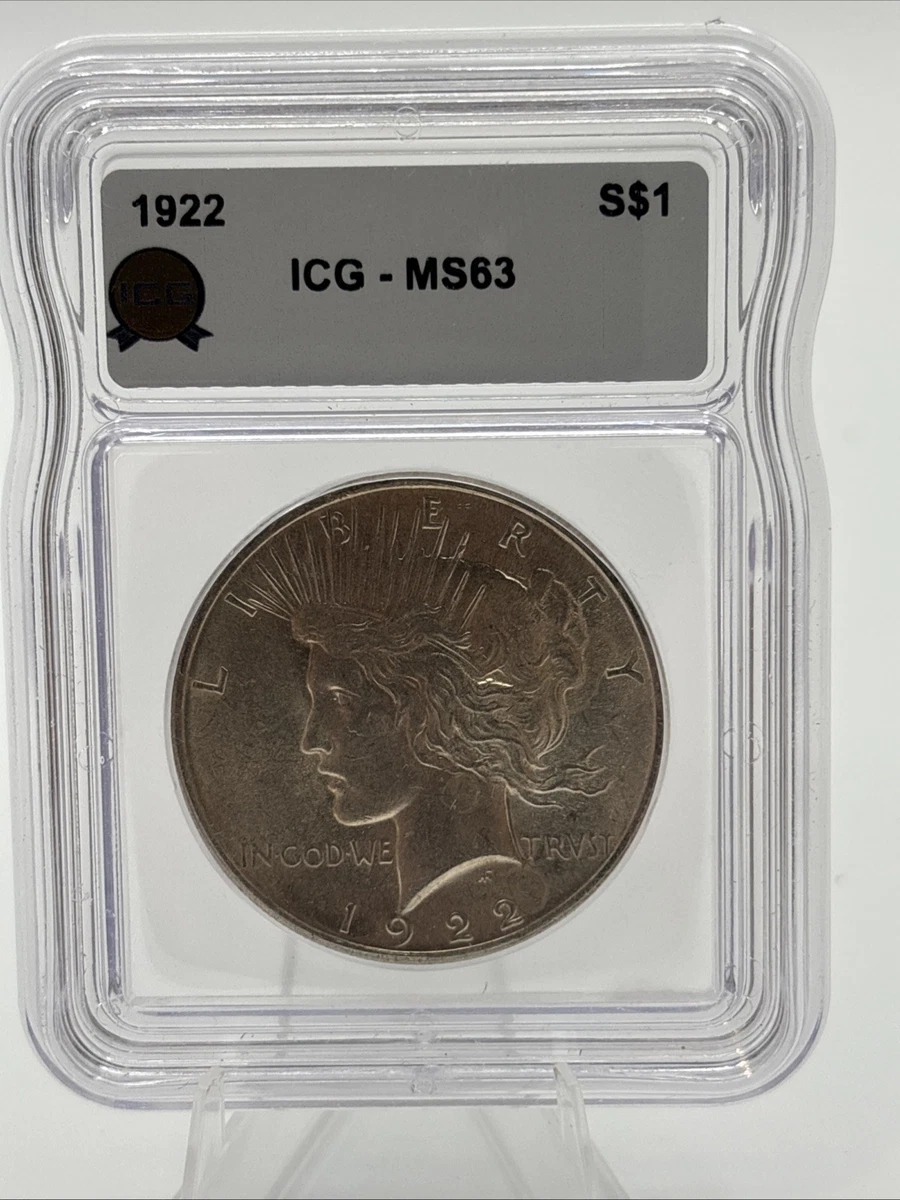 MS 63 Graded 1922 Year Peace Dollars (1921-1935) for sale | eBay