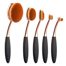 Oval Foundation Brush 5 Pcs Toothbrush Makeup Brushes Fast Flawless Application