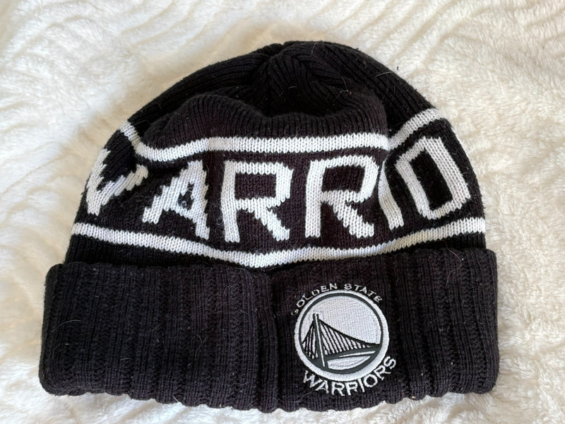 Vintage Mitchell & Ness GOLDEN STATE WARRIORS Basketball Beanie Black/White