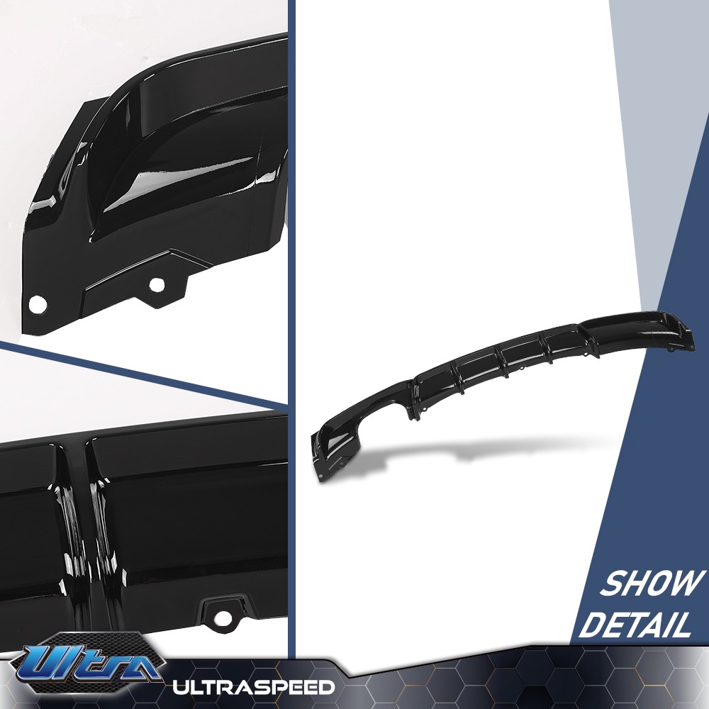 Gloss Black Rear Bumper Diffuser Fit for BMW 3 Series F30 F31 M-Sport 2012-2018