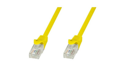 Patch cord Cat5e UTP 5m żółty CCA