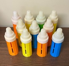 11 Vintage Evenflo Drop In Style Baby Bottles Extras