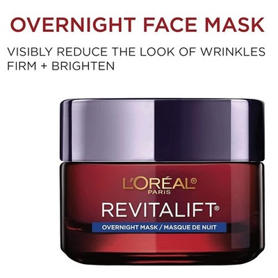 L'Oreal - Revitalift Overnight Mask 1.7oz - Pro-Retinol + Hyaluronic Acid - NEW