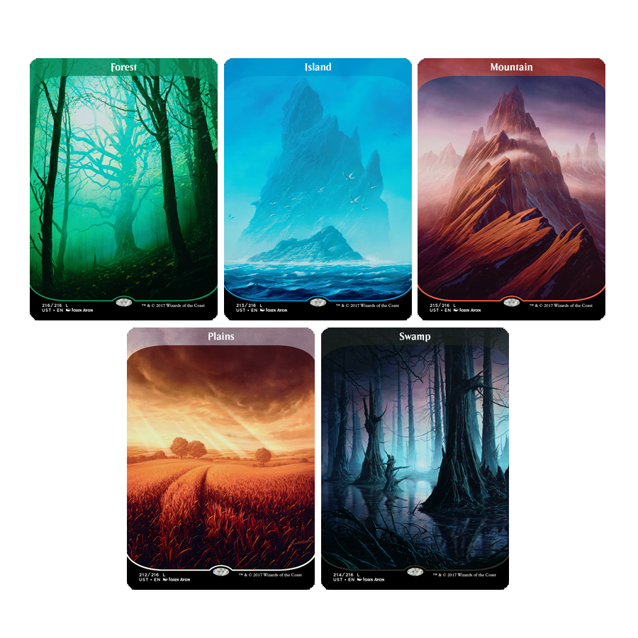 Choose your FULL ART Basic LAND ~ Unstable [ NearMint ] [ Magic