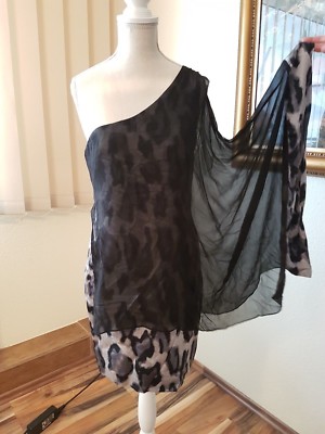 COCKTAILKLEID IN SCHWARZ/GRAU IN GRÖSSE 34 VON APART