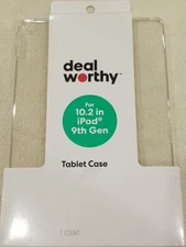 Deal Worthy Apple iPad 9th Gen 10.2 inch Clear Basic Tablet Case New