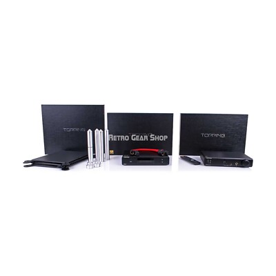 Topping D90LE DAC, A90 Discrete Headphone DAC and 3 Tier ISO Stand