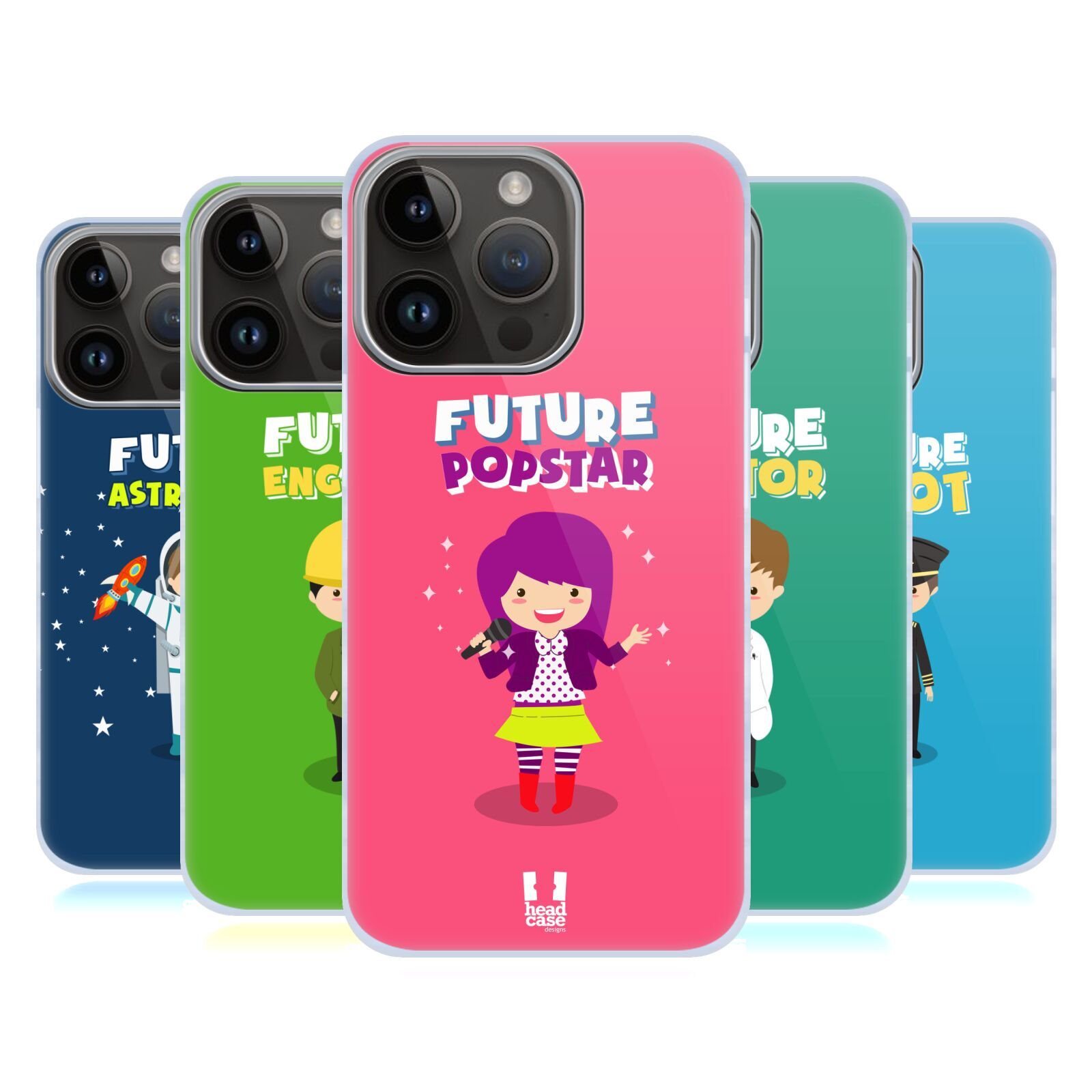 HEAD CASE DESIGNS KIDS OF TOMORROW HARD BACK CASE FOR APPLE iPHONE PHONES