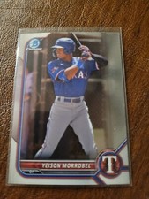 2022 Bowman Draft Chrome Base #BDC-58 Yeison Morrobel - Texas Rangers