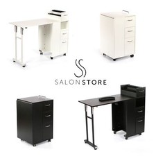 Urbanity Compact Foldable Folding Nail Station Salon Manicure Table Desk