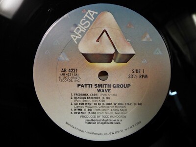 PATTI SMITH GROUP WAVE 1979 LP VINYL ALBUM | eBay