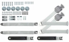 1955-1957 Tri-Five Chevy Retractable Shoulder Safety Seat Belt Kit Pushbutton