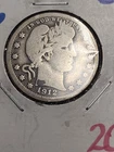 1912-S Barber Quarter Silver Coin G