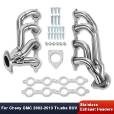 For Chevy GMC Trucks SUV 2002-2013 4.8L 5.3L 6.0L 6.2L Exhaust Headers Stainless