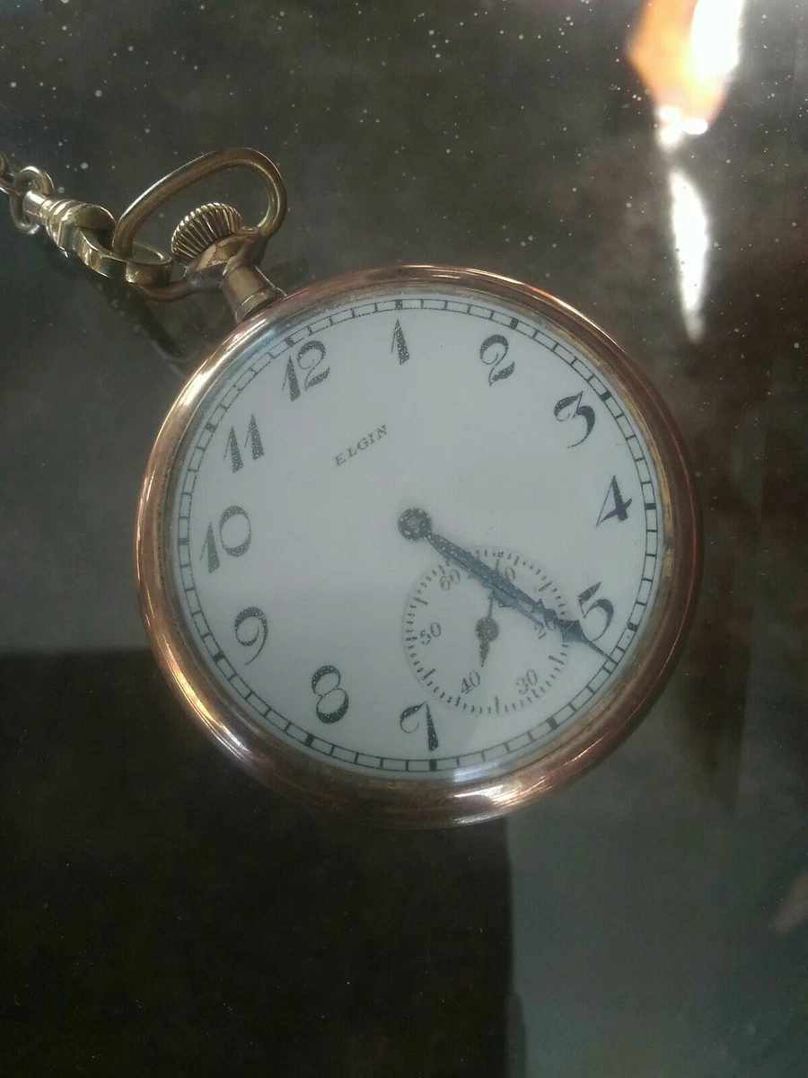 Elgin pocket watch with knife sale