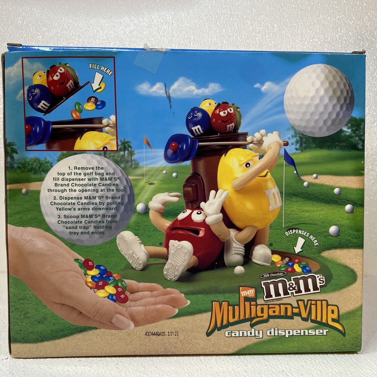 M&M's Golf Mulligan Ville Candy Dispenser Limited Edition