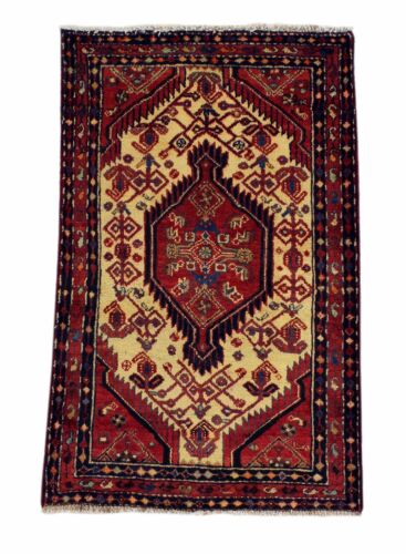 Carpet Hamadan handknotted Persian carpet oriental carpet carpet matta 115x72 cm-