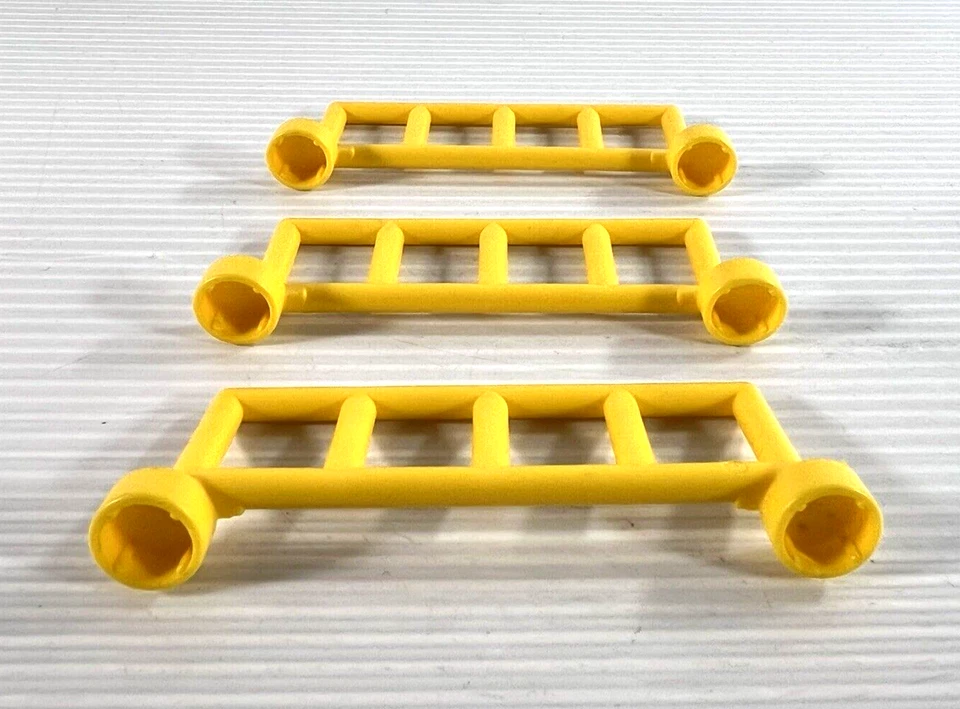 Lote de 3 Piezas de Repuesto Lego Duplo 3.5" Vallas Amarillas Rieles (2214) Foto 2 de 4