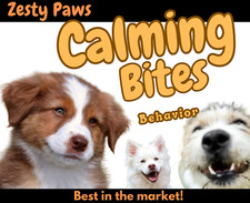 Zesty Paws ADVANCED Calming Bites for Dogs Behavi FLAVOR 90 Soft Chews EXP 12/20