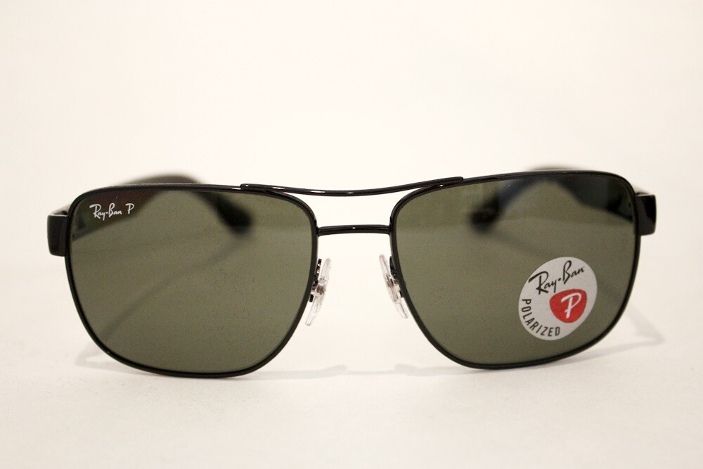 Ray-Ban RB 3530 Rayban Sunglasses 002/9A sunglasses Black Green Polarized |  eBay