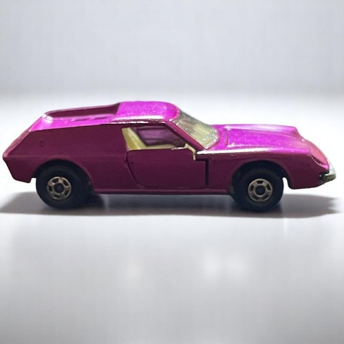 Vintage Matchbox Superfast No.5 Lotus Europa Metallic Pink w/Box Made in England - Picture 5 of 13