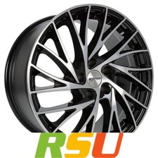 GMP Enigma black polished 8x18" ET30 LK5 110 ML 75 Alufelgen 18 Zoll