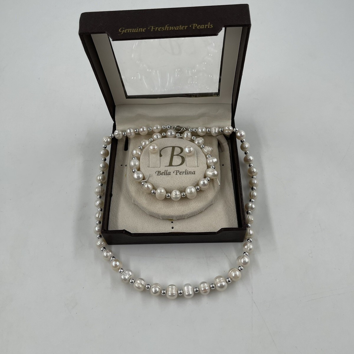 Brubaker Perlina dei Desideri Personale Frieden (Tedesco) - Collana con Ciondolo in Argento + Conchiglia con Perla Vera come Set Regalo per Amici e Familiari - Perlina della Pace