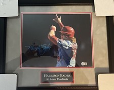 Harrison Bader Autograph Photograph - St Louis Cardinals / New York Yankees. MLB