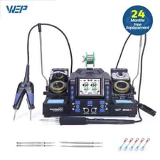 WEP 982D-III Precision Soldering Station Desolder Tweezer Electric Solder Iron