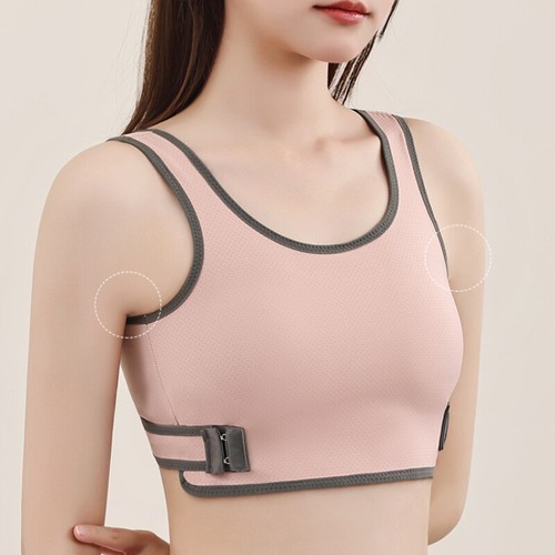 Women Les Breast Chest Binder Tomboy FTM Crop Vest Bra Bandage Buckle Soft - Picture 17 of 19