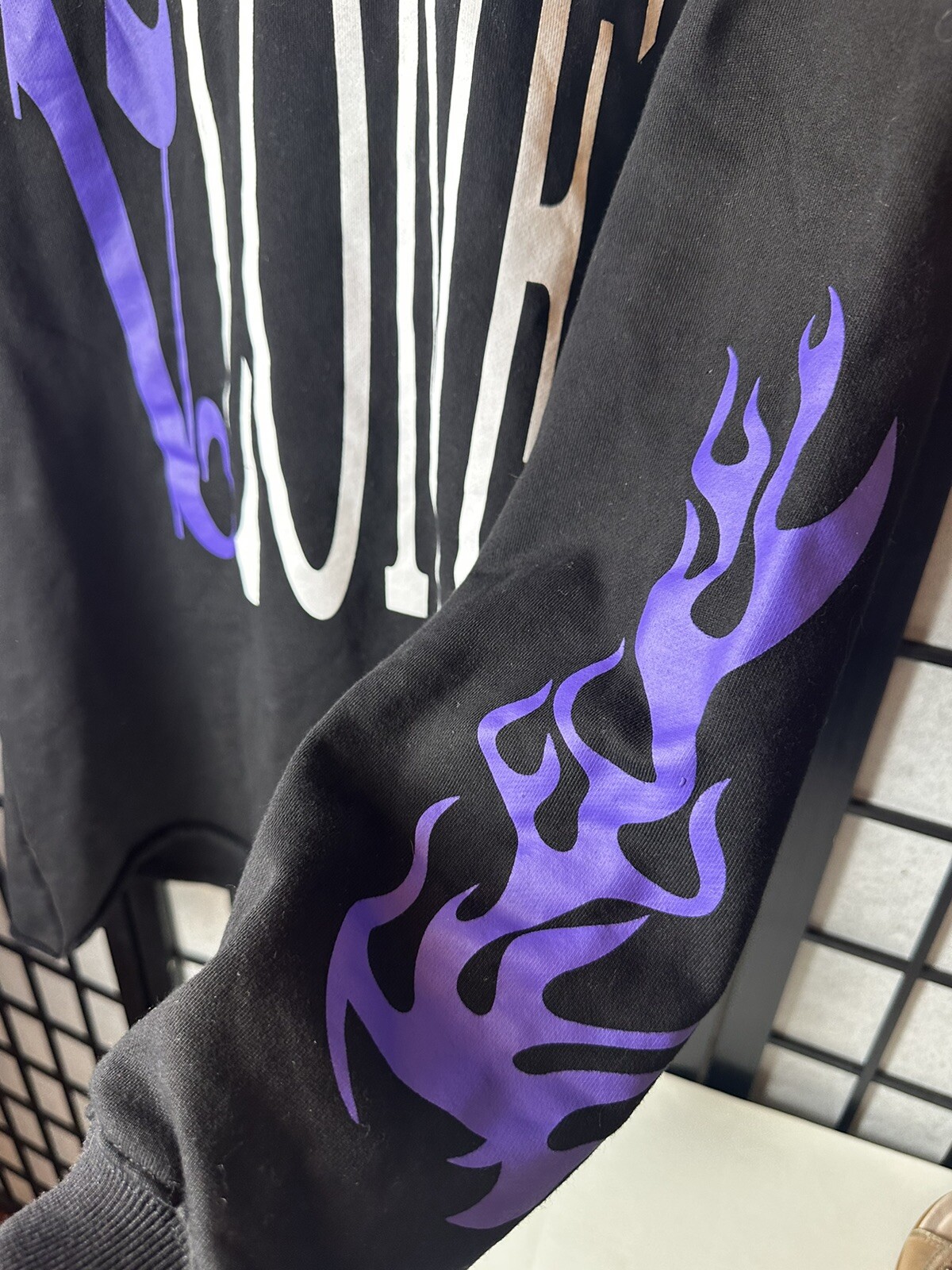 VLONE x Palm Angels Hoodie Black Purple Size L | eBay