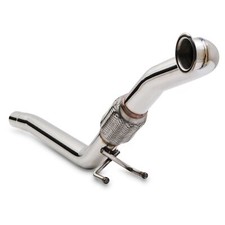 2.25" STAINLESS EXHAUST FRONT DECAT DOWNPIPE FOR SKODA OCTAVIA 1.9 2.0 TDI 04+