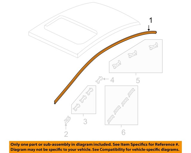 Honda OEM 0611 Civicroof Molding Right 73158SNA013 for sale online eBay