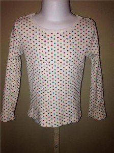 rainbow polka dot shirt