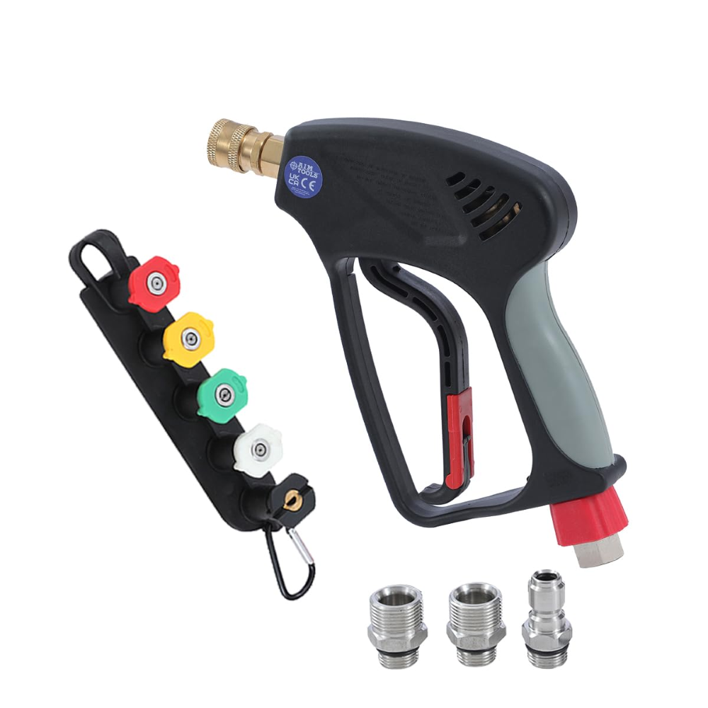 AIM Tools Pistola per Idropulitrice Lancia Corta 4000 PSI con Connettore Rapido